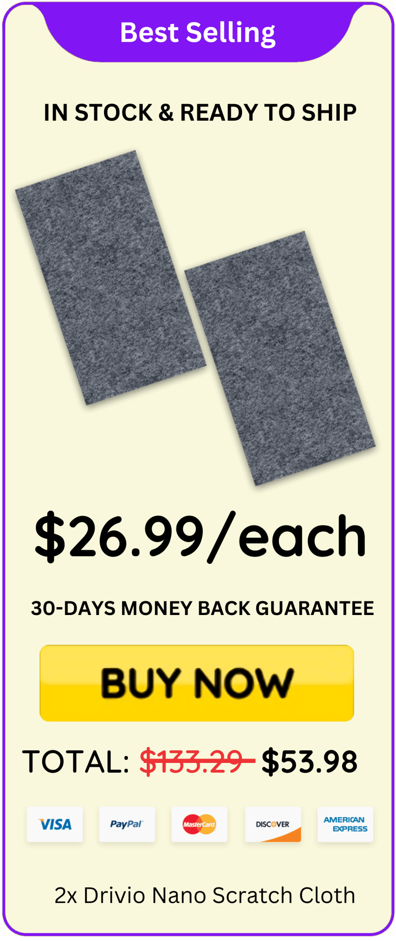 Drivio Nano Scratch Cloth best price